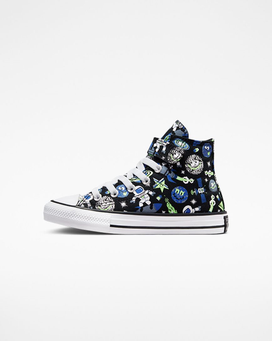 Tenis Converse Chuck Taylor All Star Easy-On Space Cruiser Cano Alto Menino Pretas Azuis Verdes | PT Y04T375